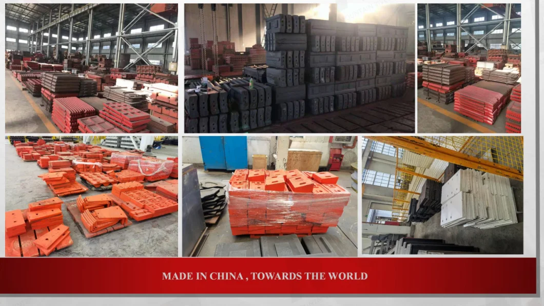 Spare Parts of Stone Crushers Stone Crusher Wearing Parts High Manganese Steel Blow Bar Hammer of Impact Crusher
