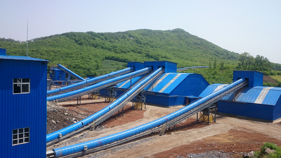 Quarry Mining Transfer Belt Conveyor 1200mm B500 Black brown