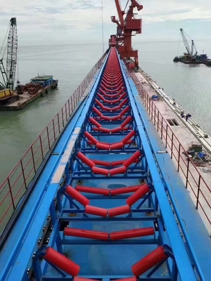 Coal Mining Transfer Belt Conveyor 4 Or 5 Layers For Quarry Crushing Plant