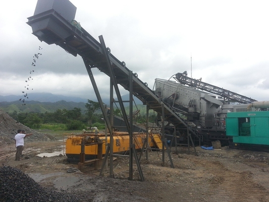 290Kw Tracked Mobile Crusher Machine 250 TPH Trailer Rock Portable Truck Mounted