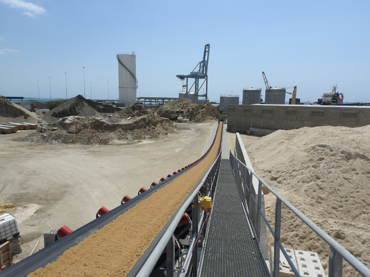 Rubber Fixed Transfer Belt Conveyor Heat Resistant Universal For Transport System