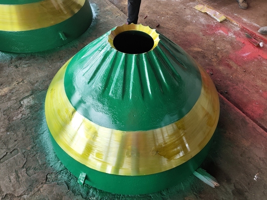 Mn18cr2 CH430 Cone Crusher Bowl Liner , Feed Cone Mining Crusher Wear Parts