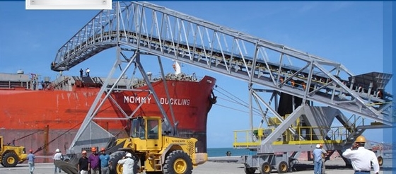 Fixed Continental Conveyor Belt Cotton Polyester Canvas Telescopic Truck Loading Conveyor
