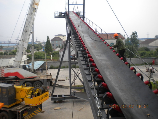 Fixed Continental Conveyor Belt Cotton Polyester Canvas Telescopic Truck Loading Conveyor