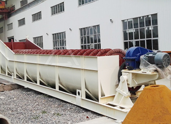 11KW*2 Sand Sieve Vibrating Screen Machine 240 TPH Gravel Screw Spiral Large Capacity