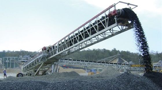 Iron Ore Transfer Belt Conveyor 200Kw 1200mm Width Mining Transportation