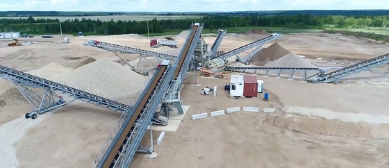 Fixed Tripper V Shaped Belt Conveyor Coal Clay Movable Height Adjustable