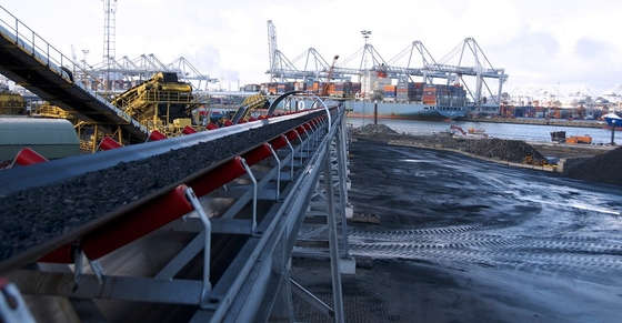 Coal Teel Cord Transfer Belt Conveyor Tripper Fixed 7.5kW - 250kW