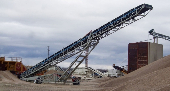 EP500/3 EP200 Fabric Movable Belt Conveyor Rubber Mining Fire Resistant