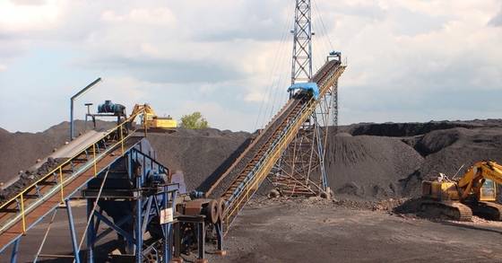 Durable Curved Mobile Belt Conveyor Rubber Dirt Sludge Ore Sand Gravel Aggregate