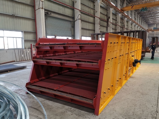 Aggregate Circular Rotary Vibrating Screen Separator 120mm Soild Gravel Sand