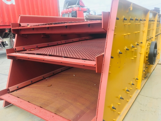 Aggregate Circular Rotary Vibrating Screen Separator 120mm Soild Gravel Sand