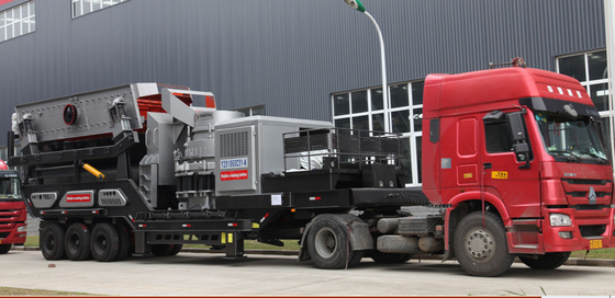 PEW860 Mobile Crusher Machine 249.2Kw , Portable Spring Cone Crusher Symons