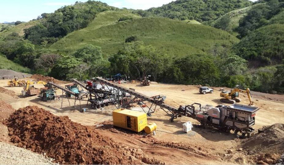 PEW860 Mobile Crusher Machine 249.2Kw , Portable Spring Cone Crusher Symons