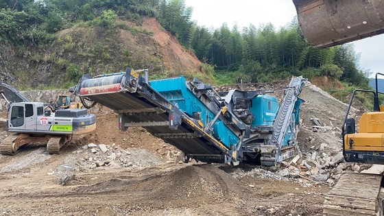 500 TPH Used Mobile Crusher 550SR Track Mounted Second Hand Stone Crusher Made In 2020
