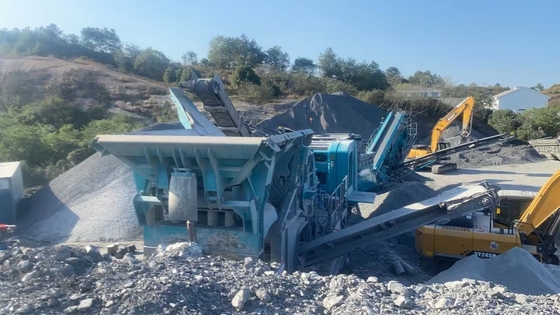 500 TPH Used Mobile Crusher 550SR Track Mounted Second Hand Stone Crusher Made In 2020