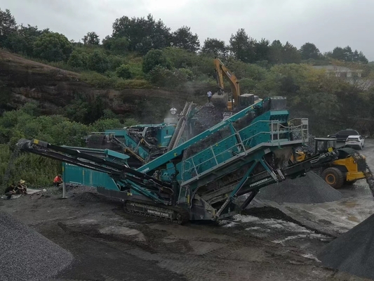500 TPH Used Mobile Crusher 550SR Track Mounted Second Hand Stone Crusher Made In 2020